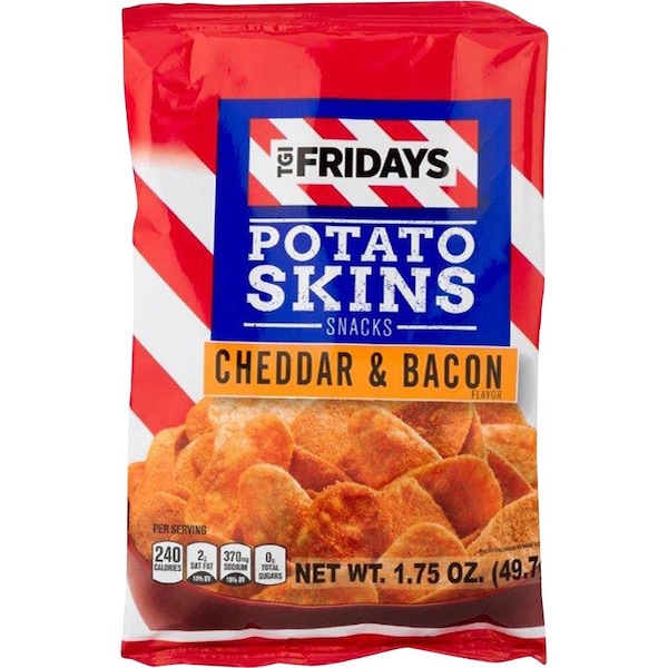 Inventure Foods Potato Skins Snack, Cheddar and Bacon, 1.75 oz, 55/CT, Multi PK IVT30563 - main